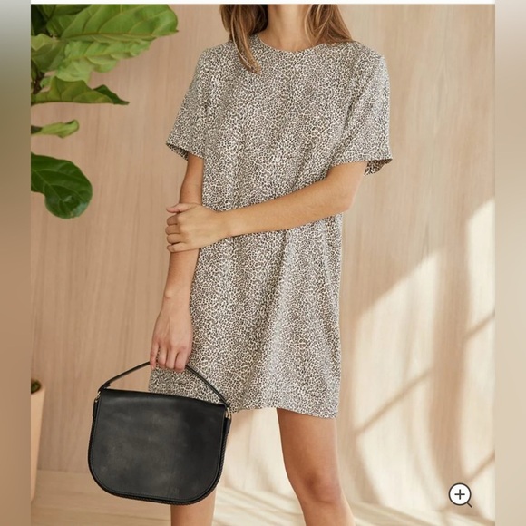 Jenni Kayne Leopard T-Shirt Dress Size X-small